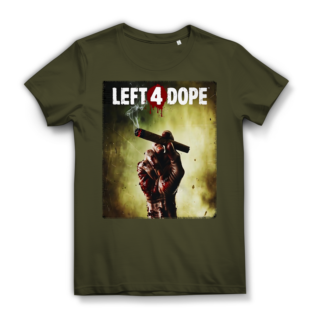 Left 4 Dope Left 4 Dead Zombie Joint Weed - Damen Premium Bio T-Shirt Khaki
