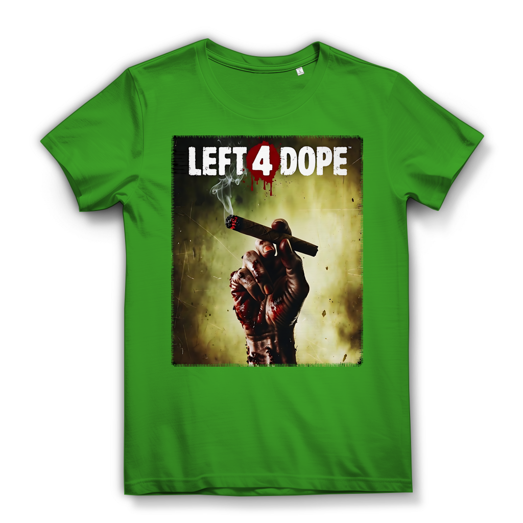 Left 4 Dope Left 4 Dead Zombie Joint Weed - Damen Premium Bio T-Shirt Real Green