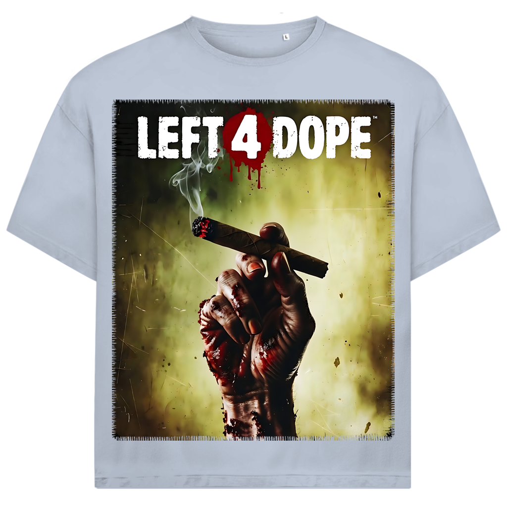 Left 4 Dope Left 4 Dead Zombie Joint Weed - Jack and Jones Oversize T-Shirt
