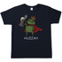Froschkönig mit Bier HUZZAH - Herren T-Shirt Navy