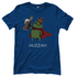 Froschkönig mit Bier HUZZAH - Damen T-Shirt Royal Blue