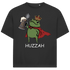 Froschkönig mit Bier HUZZAH - Jack and Jones Oversize T-Shirt Black