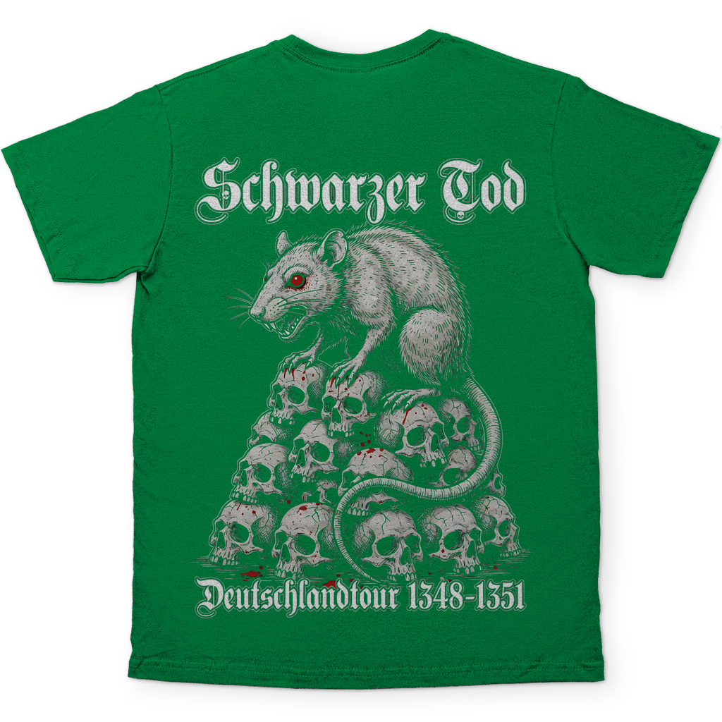 Schwarzer Tod Deutschlandtour 1348-1351 - Herren T-Shirt Kelly Green