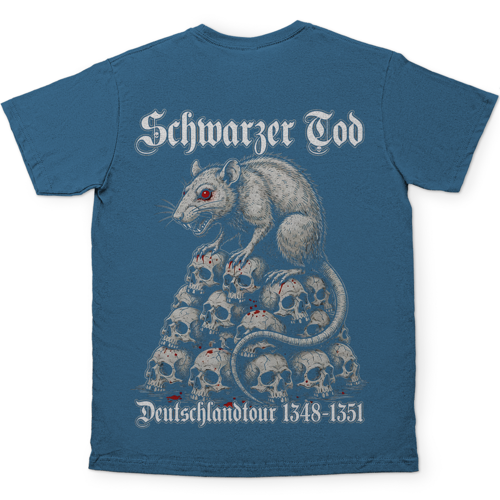 Schwarzer Tod Deutschlandtour 1348-1351 - Herren T-Shirt Stone Blue