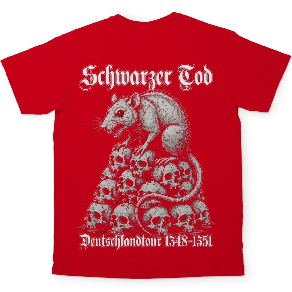 Schwarzer Tod Deutschlandtour 1348-1351 - Herren T-Shirt Red