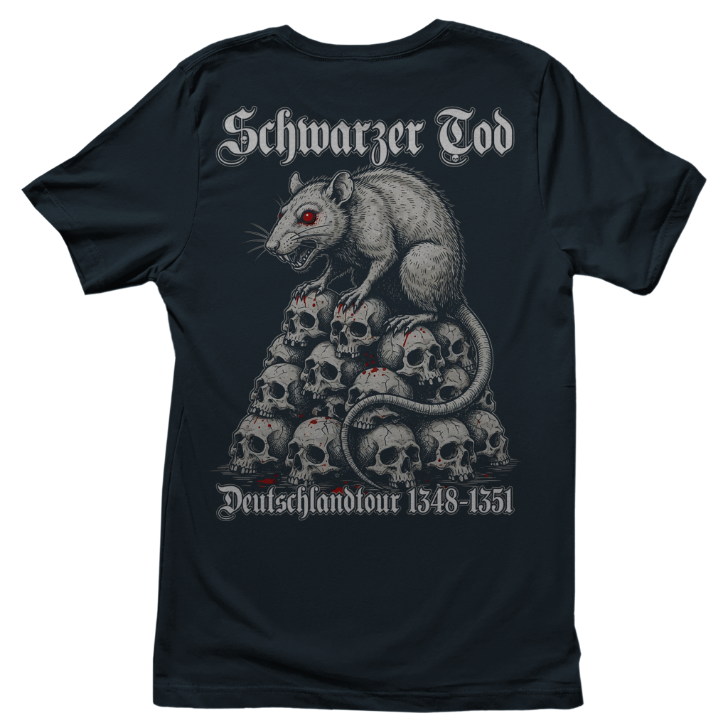 Schwarzer Tod Deutschlandtour 1348-1351 - Damen T-Shirt Dark Grey Solid