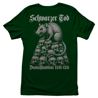 Schwarzer Tod Deutschlandtour 1348-1351 - Damen T-Shirt Bottle Green