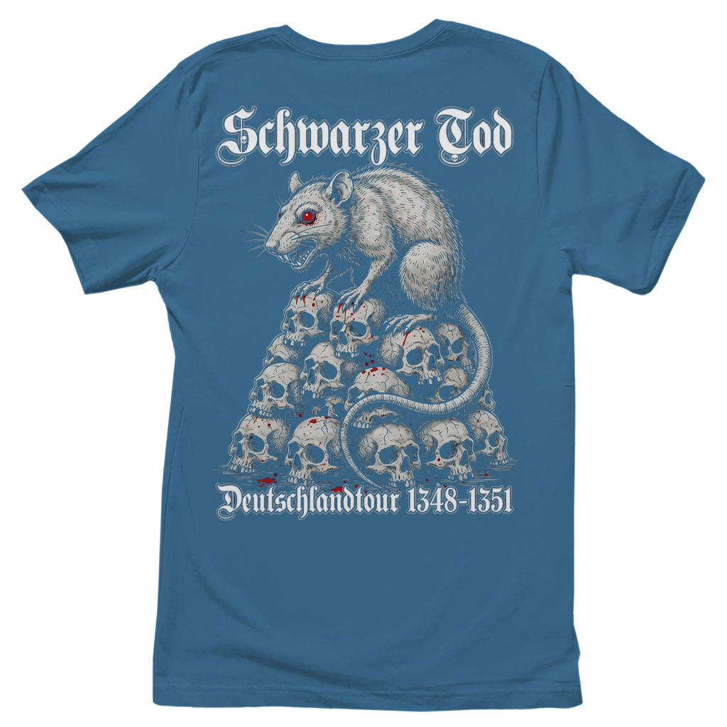 Schwarzer Tod Deutschlandtour 1348-1351 - Damen T-Shirt Stone Blue