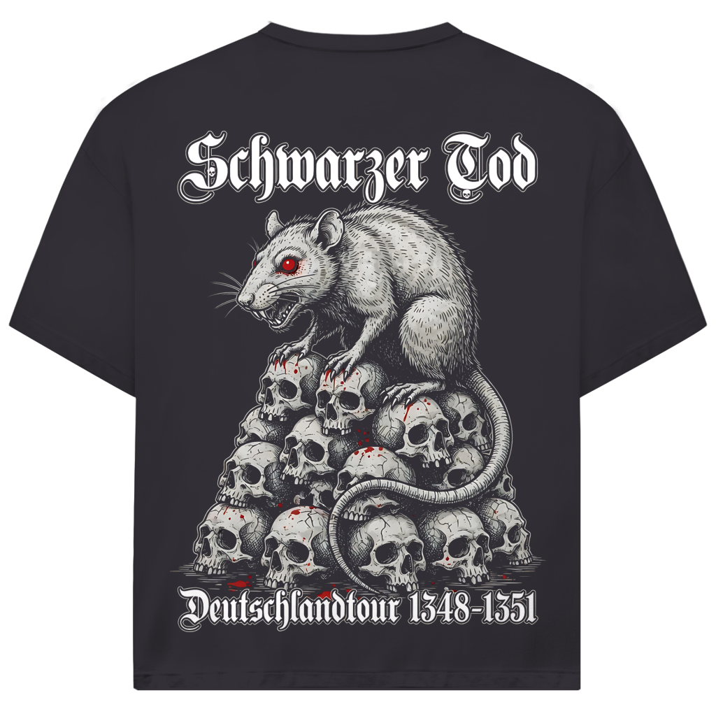 Schwarzer Tod Deutschlandtour 1348-1351 - Jack and Jones Oversize T-Shirt Asphalt