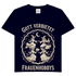 Gott verbietet Frauenhobbys Hexen - Damen V-Neck T-Shirt Deep Navy