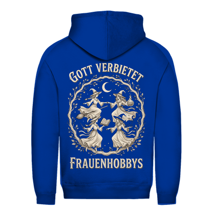 Gott verbietet Frauenhobbys Hexen - Damen Hoodie Royal Blue
