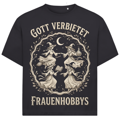 Gott verbietet Frauenhobbys Hexen - Jack and Jones Oversize T-Shirt Asphalt