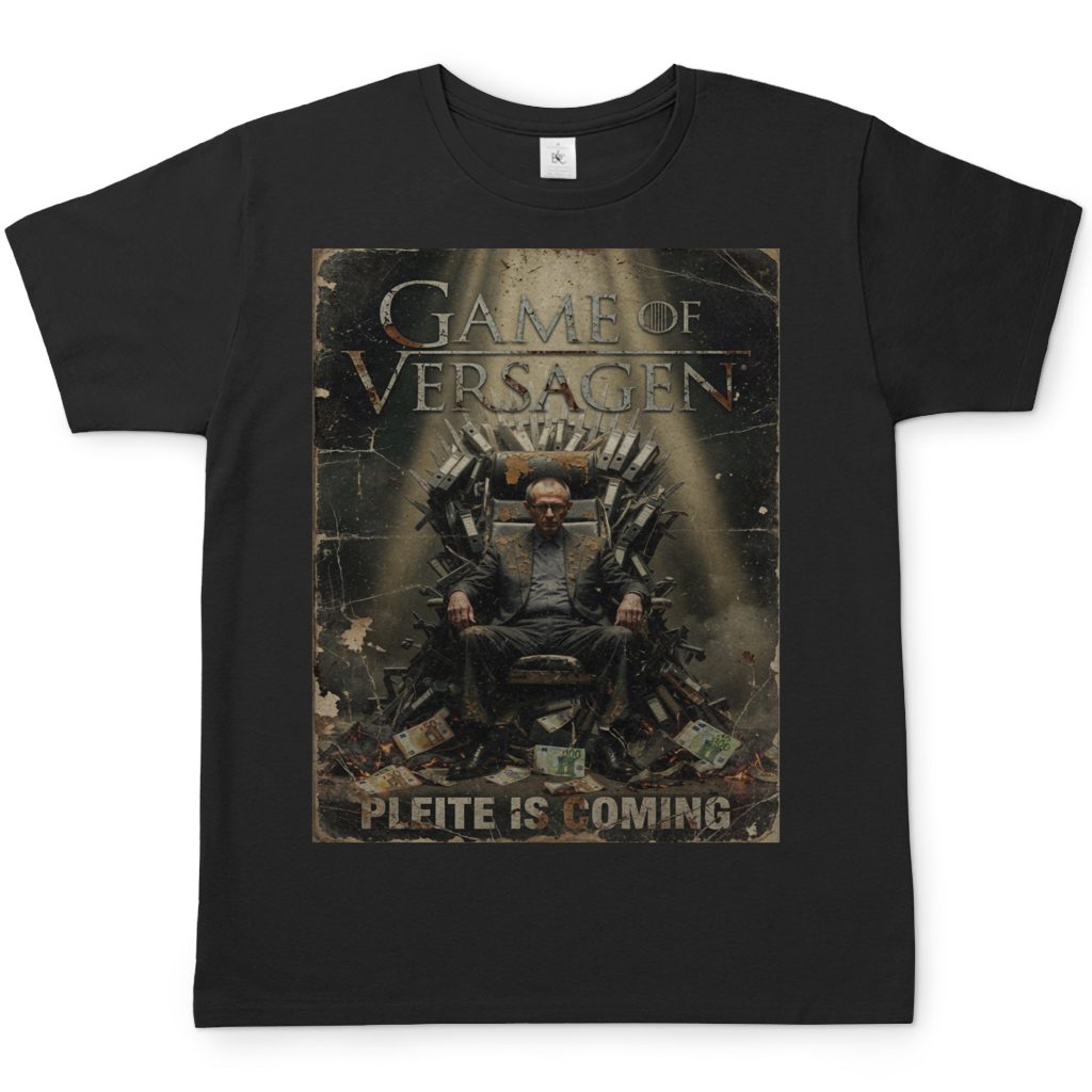 Game of Versagen Pleite is coming - Herren T-Shirt Black