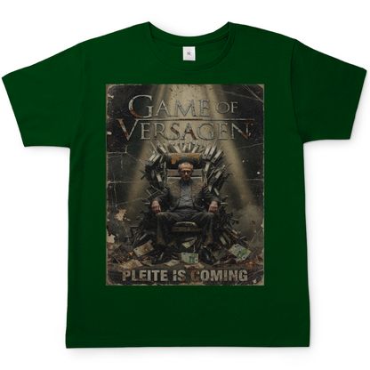 Game of Versagen Pleite is coming - Herren T-Shirt Bottle Green