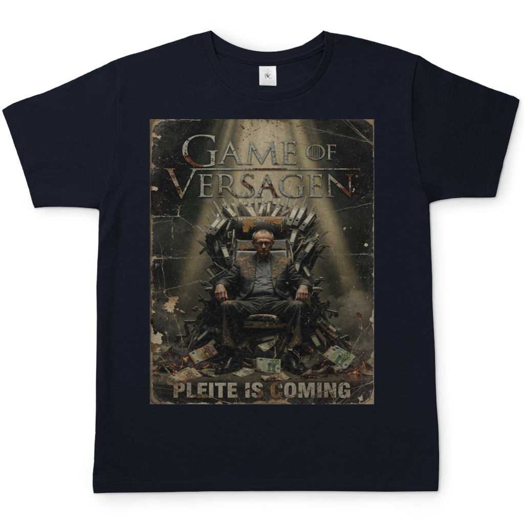 Game of Versagen Pleite is coming - Herren T-Shirt Navy