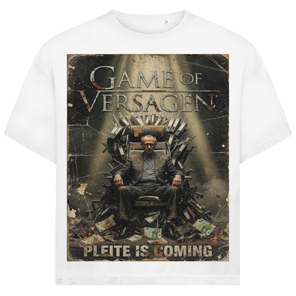 Game of Versagen Pleite is coming - Jack and Jones Oversize T-Shirt White