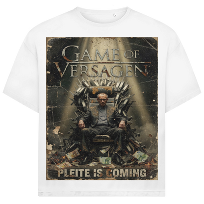 Game of Versagen Pleite is coming - Jack and Jones Oversize T-Shirt White