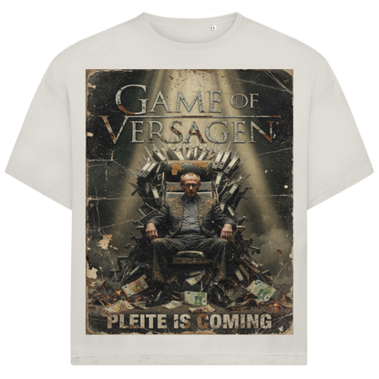 Game of Versagen Pleite is coming - Jack and Jones Oversize T-Shirt Egret