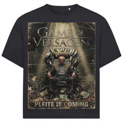Game of Versagen Pleite is coming - Jack and Jones Oversize T-Shirt Asphalt
