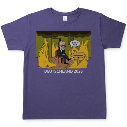 This is Fine Bundeskanzler Deutschland 2026 Meme - Herren T-Shirt Millennial Lilac