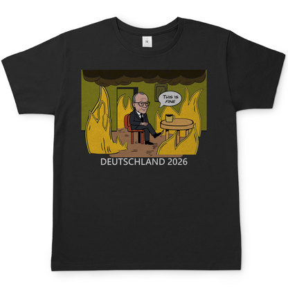 This is Fine Bundeskanzler Deutschland 2026 Meme - Herren T-Shirt Black