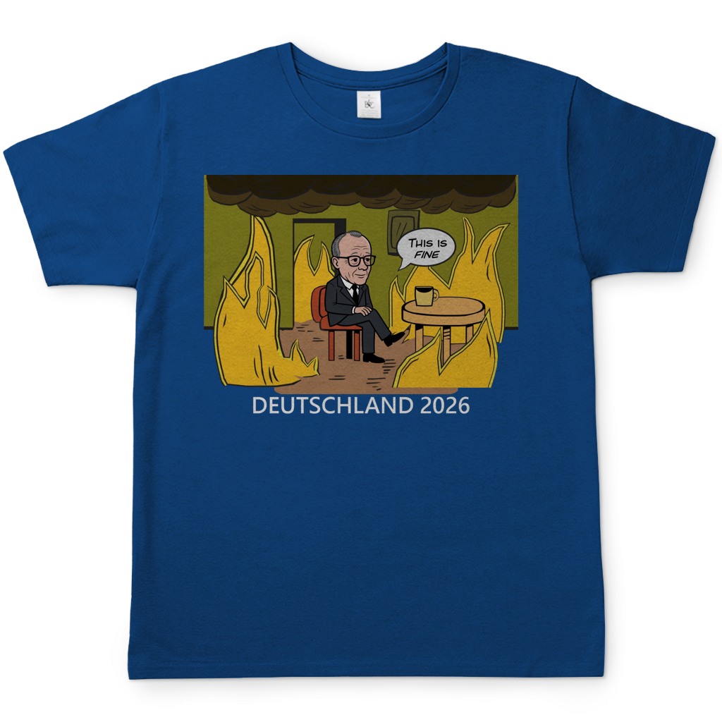 This is Fine Bundeskanzler Deutschland 2026 Meme - Herren T-Shirt Royal Blue