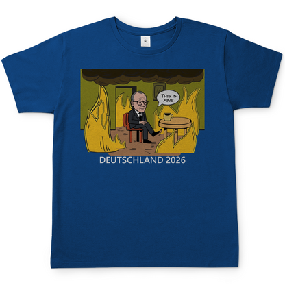 This is Fine Bundeskanzler Deutschland 2026 Meme - Herren T-Shirt Royal Blue