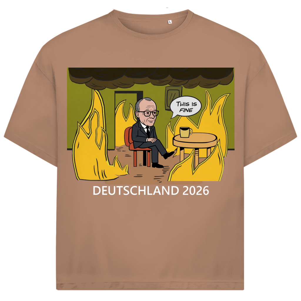 This is Fine Bundeskanzler Deutschland 2026 Meme - Jack and Jones Oversize T-Shirt