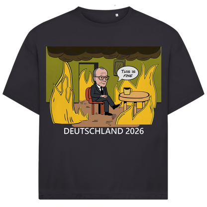 This is Fine Bundeskanzler Deutschland 2026 Meme - Jack and Jones Oversize T-Shirt Asphalt