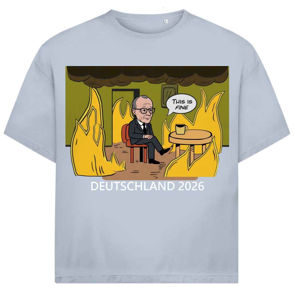 This is Fine Bundeskanzler Deutschland 2026 Meme - Jack and Jones Oversize T-Shirt