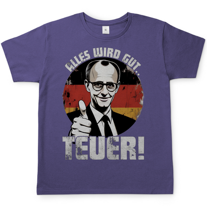 Alles wird gut Teuer - Herren T-Shirt Millennial Lilac