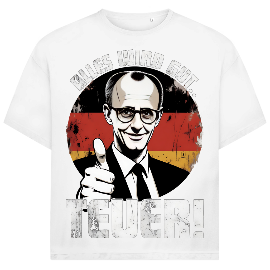 Alles wird gut Teuer - Jack and Jones Oversize T-Shirt White