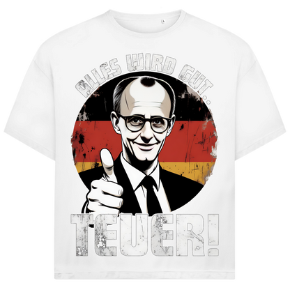 Alles wird gut Teuer - Jack and Jones Oversize T-Shirt White