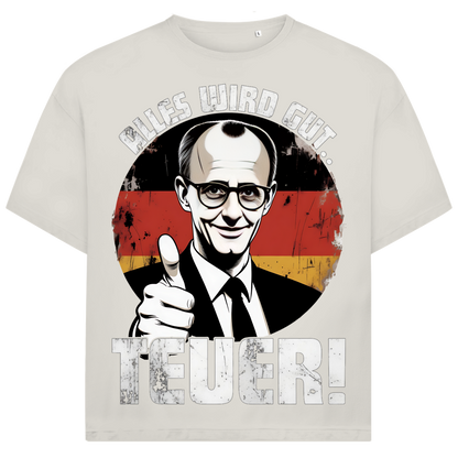 Alles wird gut Teuer - Jack and Jones Oversize T-Shirt Egret