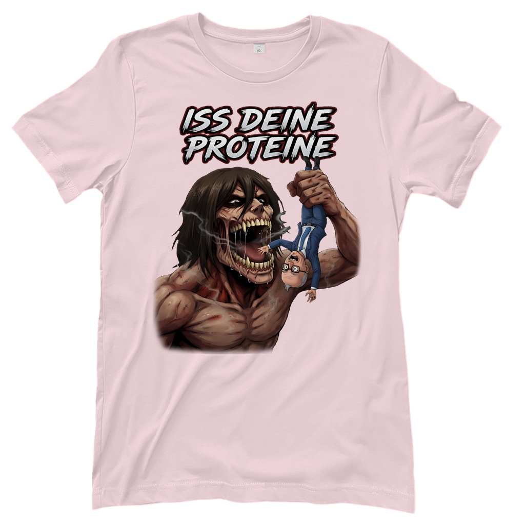 Iss deine Proteine Attack on Titan Merz - Damen T-Shirt Orchid Pink