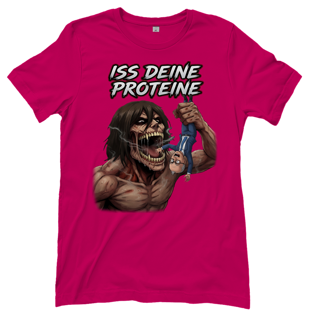 Iss deine Proteine Attack on Titan Merz - Damen T-Shirt Sorbet