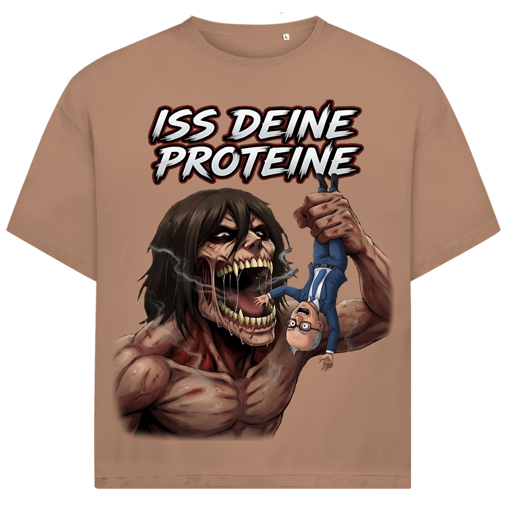 Iss deine Proteine Attack on Titan Merz - Jack and Jones Oversize T-Shirt