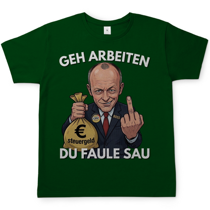 Geh arbeiten du faule Sau - Herren T-Shirt Bottle Green