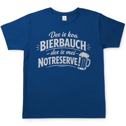 Des is koa Bierbauch des is mei Notreserve - Herren T-Shirt Royal Blue