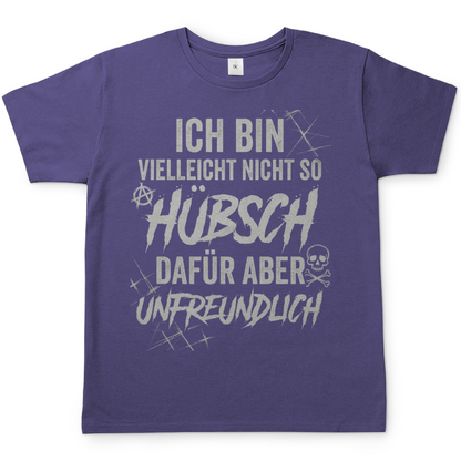 Ich bin vielleicht nicht so hübsch dafür aber unfreundlich - Herren T-Shirt Millennial Lilac