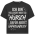 Ich bin vielleicht nicht so hübsch dafür aber unfreundlich - Jack and Jones Oversize T-Shirt Black