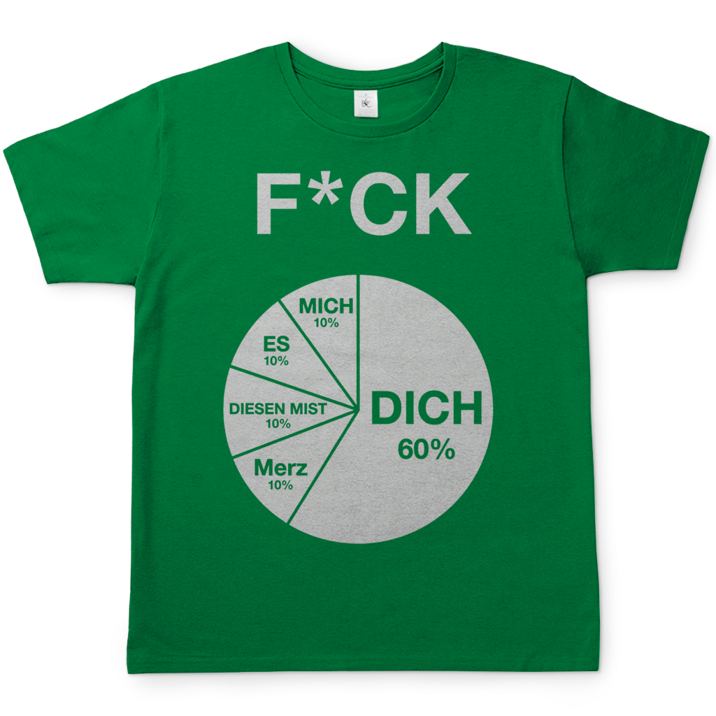 FICK DICH - Herren T-Shirt Kelly Green