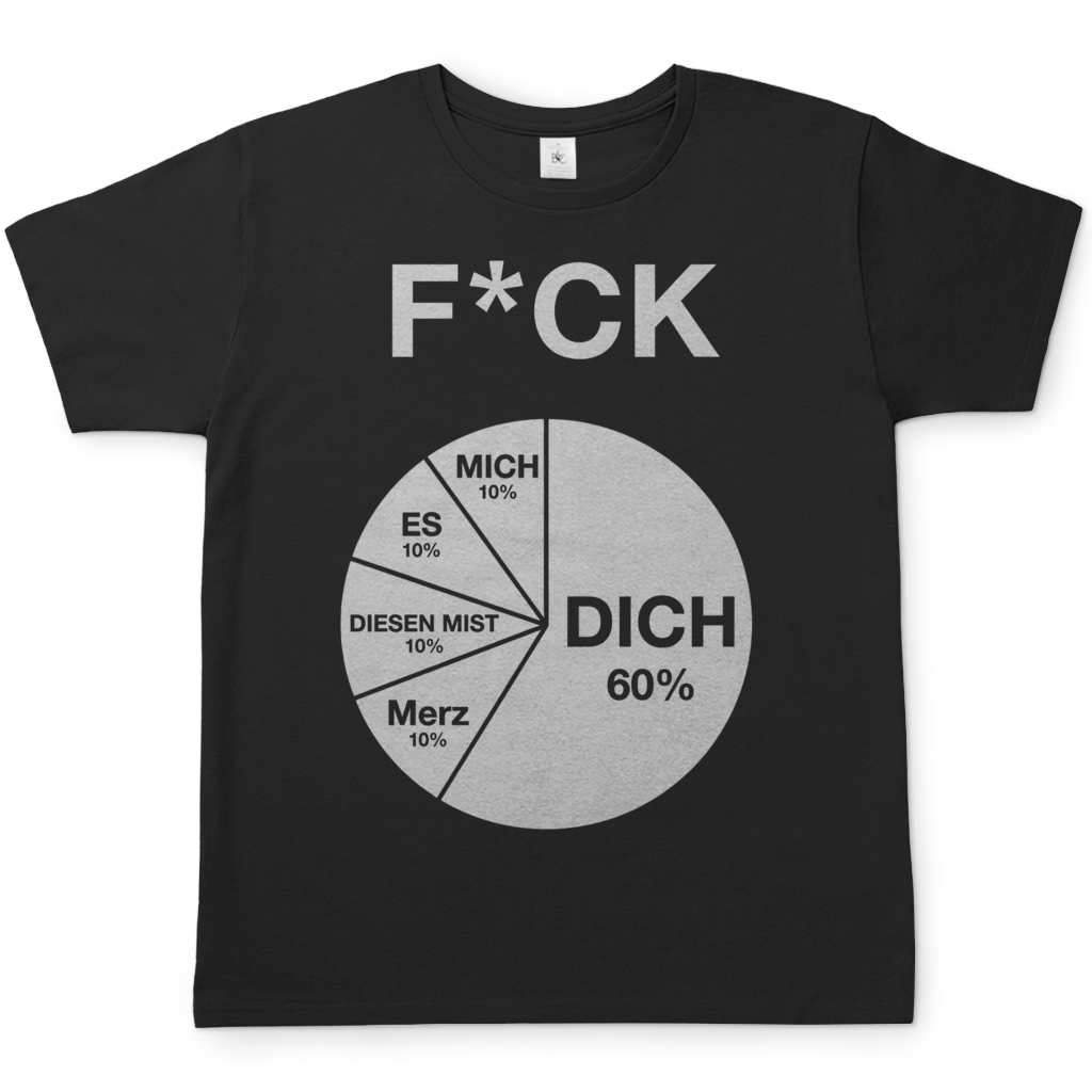 FICK DICH - Herren T-Shirt Black
