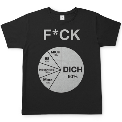 FICK DICH - Herren T-Shirt Black
