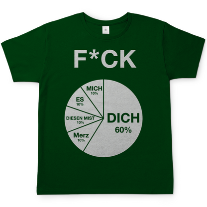 FICK DICH - Herren T-Shirt Bottle Green