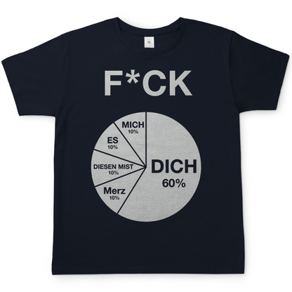 FICK DICH - Herren T-Shirt Navy