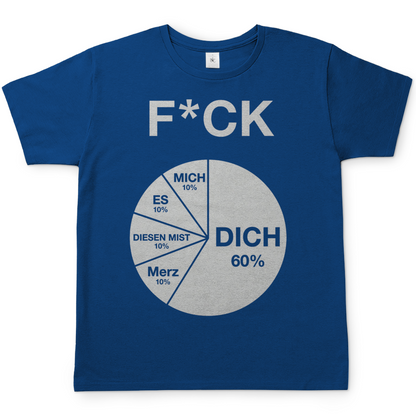 FICK DICH - Herren T-Shirt Royal Blue
