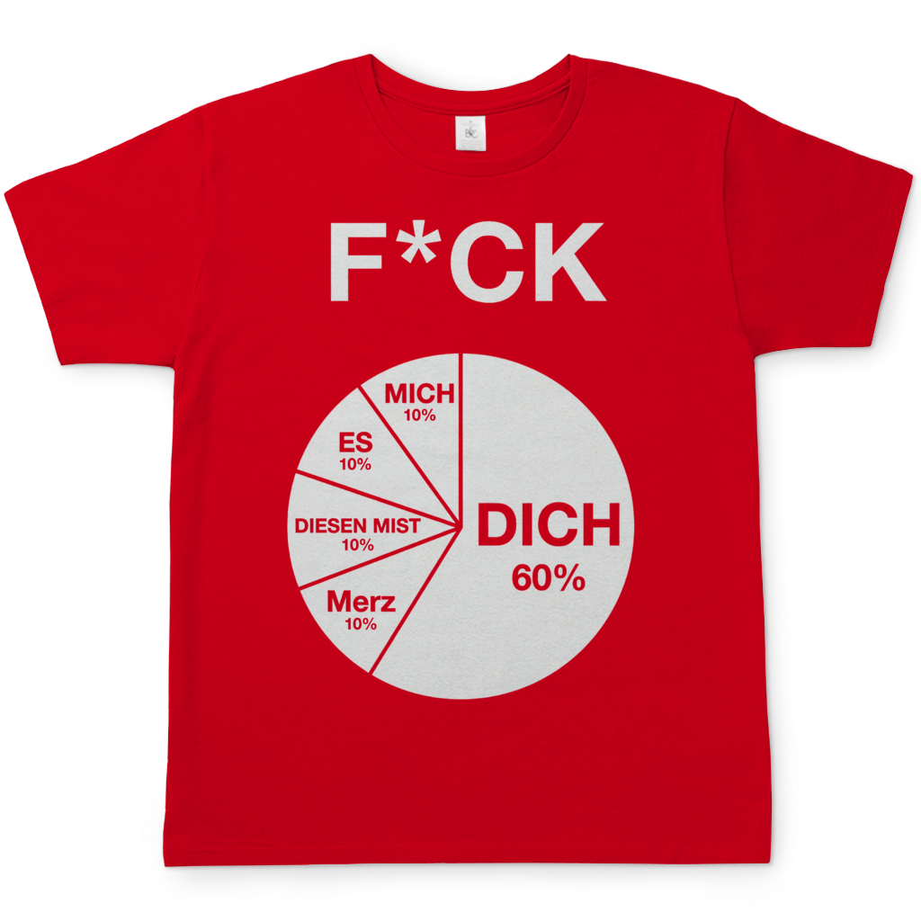 FICK DICH - Herren T-Shirt Red