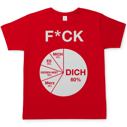 FICK DICH - Herren T-Shirt Red