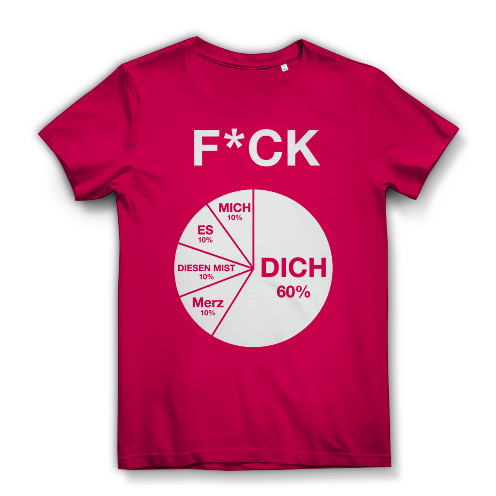 FICK DICH - Damen Premium Bio T-Shirt Fuchsia